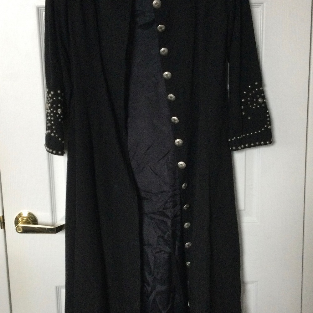 Studded Long Duster Jacket - Picture 10 of 10
